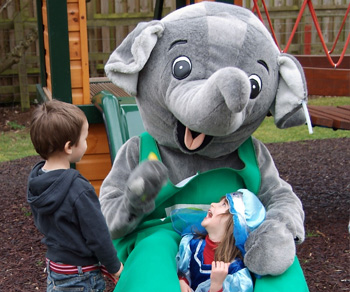 teaching children with mascots