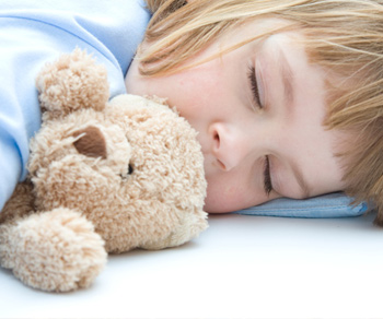 young child sleeping